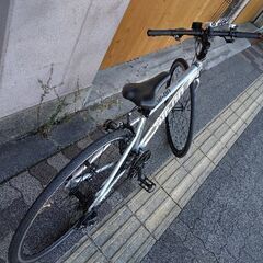 [SAKAMOTO]air-on(エアーオン)700c クロスバイク アルミ/21speed/シルバー