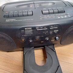 【完了】【ジャンク】SHARP CDラジオカセットレコーダー