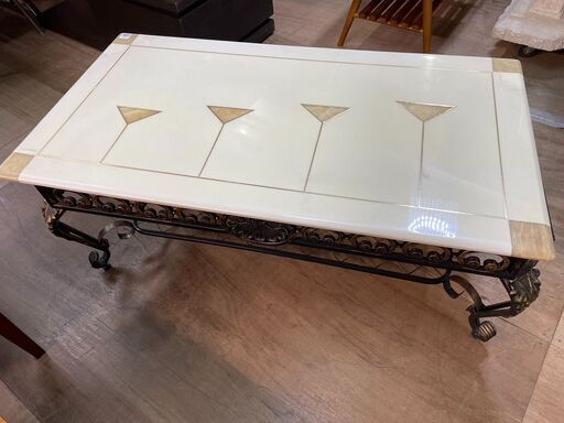 大理石センターテーブル