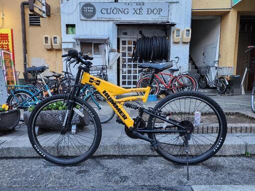 　『ＳＡＬＥ』　ＭＴＢ　ＨＵＭＭＥＲ　２６インチ　3x6変速　美品　黄色　配達可能