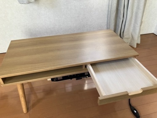 こたつテーブル 引出し付き 毛布付き