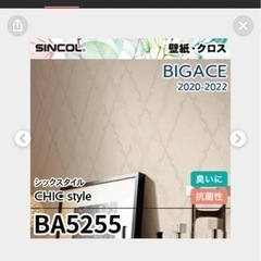 BA5255 壁紙　クロス　未使用品　幅92センチ　長さ50メートル