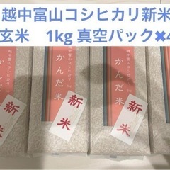 【玄米】コシヒカリ新米真空パック1kg × 4パック