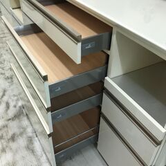 新入荷！！　　パモウナ　キッチンボード　食器棚　レンジボード　 幅(W)1200mm × 奥行(D)450mm × 高さ(H)2005mm　堺市　東区　初芝　リサイクルショップ　【ジャングルジャングル堺初芝店】