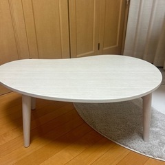 白色　韓国風ローテーブル