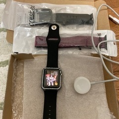 新品キラキラカバー本日装着🌸 Apple watch serie...