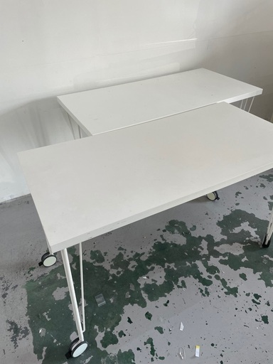 IKEA イケア家具 キャスター付きスタンダードテーブル／デスクワークテーブル ×3台
