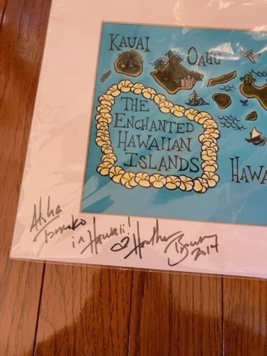 Heather Brown アートプリント直筆サイン入り　コアウッドフレーム付き Heather Brown アートプリント直筆サイン入り コアウッドフレーム付き