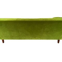 【決まりました】人気商品！！ カリモク60 ロビーチェア 3シーター モケットグリーン クッション付き