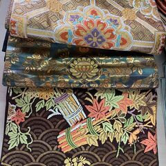 転売可　綺麗目 帯 丸帯 名古屋帯 約8品 USED品　着物