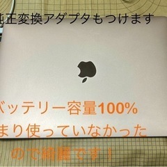 【美品】（バッテリー容量100%) MacBook Air M1...