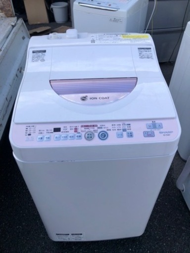 福岡市内配送設置無料　SHARP(シャープ)の5.5kg縦型洗濯乾燥機「ES-T55E7」