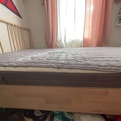 IKEA ダブルベッド➕マットレス