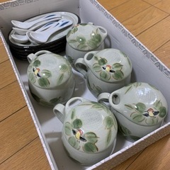 【価格交渉可】茶碗蒸し用陶器×5　新品