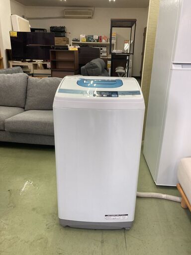 【リサイクルショップ　ピカソ　小松原】★分解洗浄済み★日立 HITACHI 5.0kg 全自動洗濯機 白い約束 2013年製 NW-5MR★3351★
