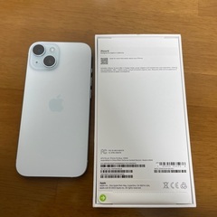 今週末引き取りで値下げ！【海外版】iPhone 15 ブルー 128 GB SIMフリー シャッター音無し