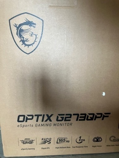 【お取引決定】【美品】Optix G273QPF eSports gaming monitor ゲーミングモニター