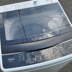 RKGSE-115】特価！アクア/AQUQ/5kg/全自動洗濯機/AQW-G5MJ/中古/2022年製/