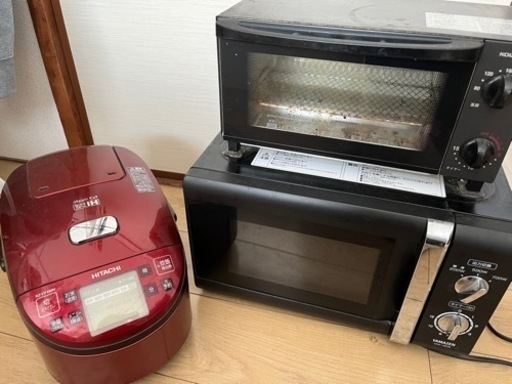電子レンジ 炊飯器 トースター セット販売