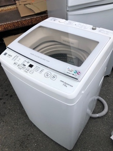 北九州市内配送無料 保証付き 2020年式 AQUA 7．0kg全自動洗濯機
