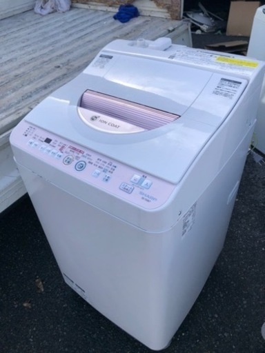 北九州市内配送無料 保証付き SHARP(シャープ)の5.5kg縦型洗濯乾燥機  