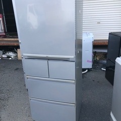 北九州市内配送無料　保証付き　AQUA アクア AQR-SD40C(S) 冷蔵庫 [冷蔵庫(400L 右開き)5ドア ブライトシルバー]