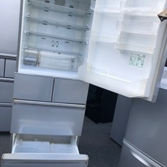 北九州市内配送無料　保証付き　AQUA アクア AQR-SD40C(S) 冷蔵庫 [冷蔵庫(400L 右開き)5ドア ブライトシルバー]