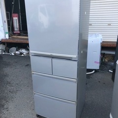 北九州市内配送無料　保証付き　AQUA アクア AQR-SD40C(S) 冷蔵庫 [冷蔵庫(400L 右開き)5ドア ブライトシルバー]