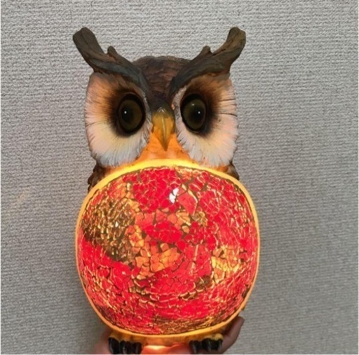 フクロウの照明