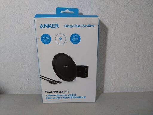 【箱傷みあり・未使用・未開封・完備品】ANKER Power wave＋pad