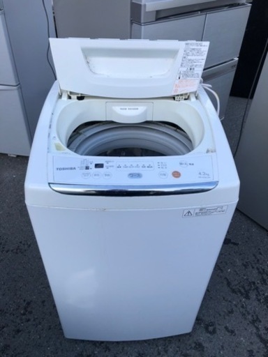 北九州市内配送無料　保証付き　東芝 TOSHIBA AW-42ML-W [全自動洗濯機 （4.2kg） ピュアホワイト]