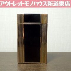 現状品 デュポン ライン1L ブラック×ゴールド ガスライター ...