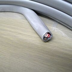 新品 YAZAKI Fケーブル VVF(PbF) 3×1.6㎜ 灰 100m 電線 3心（黒・