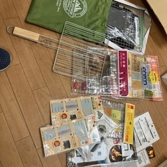 キャンプ用品　焚き火台　網