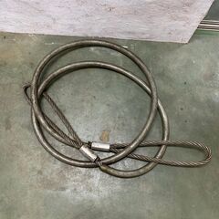 ワイヤーロープ 牽引ワイヤーロープ 被覆ワイヤー 玉掛け 20mm 5m 2本