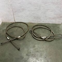 ワイヤーロープ 牽引ワイヤーロープ 被覆ワイヤー 玉掛け 20mm 5m 2本