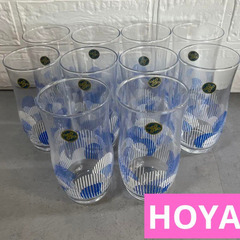 HOYA グラス　10脚セット　おしゃれ　ガラス　箱あり　プレゼ...