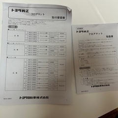 80系エスクァイア　新品未使用トヨタ純正フロアマット