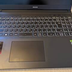 Mouse社のゲーミングノートパソコン 16.0インチ Windows 11 Home 64bit