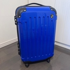 【ほぼ新品】スーツケース ブルー 青 鍵付き