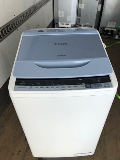 福岡市内配送設置無料　2018年式　日立 HITACHI BW-V70B A [ビートウォッシュ 全自動洗濯機 （7kg） ブルー]
