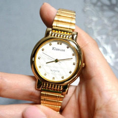 Klaeuse クォーツ腕時計 HF-013Y ゴールド