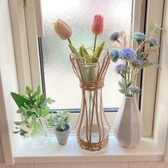 造花、花瓶など