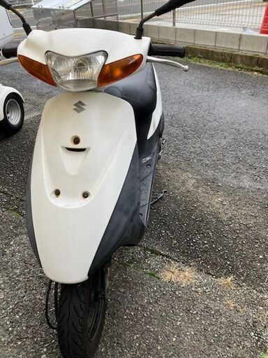 実働　レッツ２CA1PA後期　白　乗って帰れます　シート新品張り替え済み