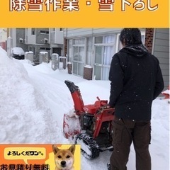 除雪作業でお困りではありませんか？