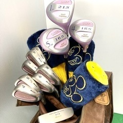 【SOLD OUT！】◆Mizuno + Golf Planner◆ゴルフクラブ セット キャディーバッグ+ミッキーマウス ヘッドカバー等 付属品多数付き