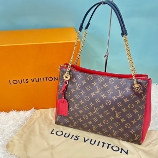 ★極美品★ ルイヴィトン モノグラム スレンヌ MM トートバッグ レッド チェーン LOUIS VUITTON M43773