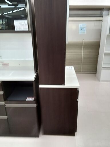 ☆ジモティ割あり☆ レンジ台 ホワイト W79.5×D37.5×H180.5