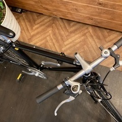 後輪タイヤ・チェーン新品！】7段変速 700×28cクロスバイク マットブラック