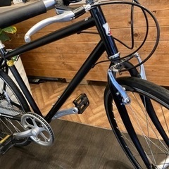 【後輪タイヤ・チェーン新品！】7段変速　700×28cクロスバイク　マットブラック 後輪タイヤ・チェーン新品！】7段変速 700×28cクロスバイク マットブラック